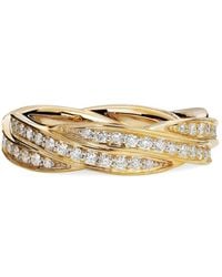 David Yurman - 18Kt Dy Helios Band Ring (6Mm) - Lyst
