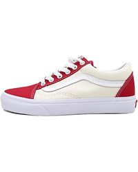 Vans - Old Skool "classic White/chili Pepper" スニーカー - Lyst