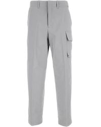 Fendi - Gabardine Cargo Trousers With Large Patch Pocket Clothing - Lyst