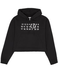 MM6 by Maison Martin Margiela - Numbers-motif Zip-up Hoodie - Lyst