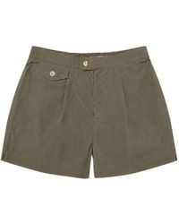 Fortela - Stefano Pleated Shorts - Lyst