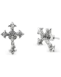 Emanuele Bicocchi - Rose Cross Stud Earrings - Lyst