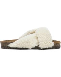Flattered - Lou Teddy Flat Sandals - Lyst