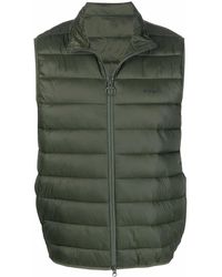 Barbour - Padded Logo Gilet - Lyst