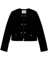 Twinset - ベルベット クロップドジャケット - Lyst