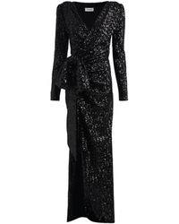 Balmain - Lange Jurk Met Pailletten - Lyst