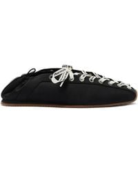 Ganni - Lace-Up Ballet Flats - Lyst