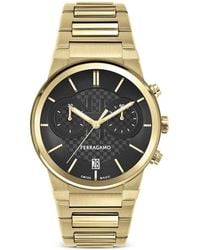 Ferragamo - Sapphire Chrono 41Mm Watch - Lyst