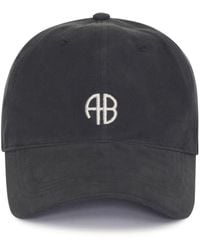 Anine Bing - Logo-embroidered Cotton Cap - Lyst