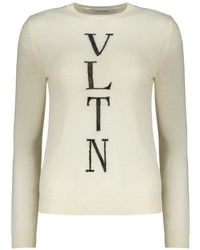 Valentino Garavani - Wool Crew-Neck Sweater - Lyst
