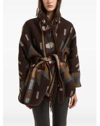 Bazar Deluxe - Veste Frangée À Motif Géométrique - Lyst