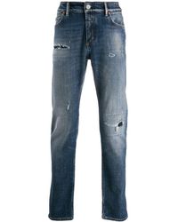 Closed Faded Mid-rise Jeans - Blue