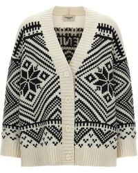 Weekend by Maxmara - Jacquard-Knit Belgio Cardigan - Lyst