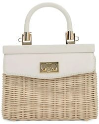 Rodo - Paris Wicker Tote Bag - Lyst