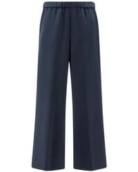 Aspesi - Elasticated-Waistband Palazzo Pants - Lyst