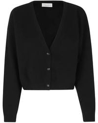 Roberto Collina - V-Neck Cropped Cardigan - Lyst