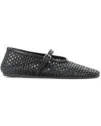 Pantanetti - Woven Buckle Strap Ballet Flats - Lyst
