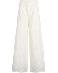 Liu Jo - Rhinestone-Embellished Flared Jeans - Lyst
