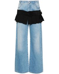 SEEN USERS - Straight Jeans Met Rokdetail - Lyst