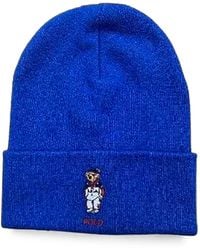 Polo Ralph Lauren - 2022 Olympics Polo Bear Embroidered Beanie Hat - Lyst