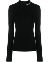 Karl Lagerfeld - Logo-Embroidered Roll-Neck Jumper - Lyst