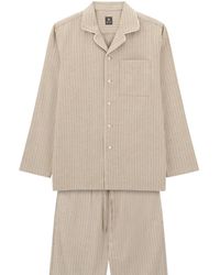 BOGGI - Pajamas Pinstripe Cotton Flannel - Lyst