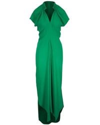 Zero + Maria Cornejo - V-Neck Ruched Dress - Lyst