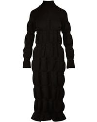 Ioana Ciolacu - Vestido a capas con cuello alto - Lyst