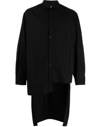 Yohji Yamamoto - Asymmetric Cotton Shirt - Lyst