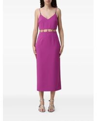 Patrizia Pepe - Cut-Out Midi Dress - Lyst