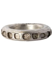 Parts Of 4 - Anello Spacer in argento sterling con diamanti - Lyst