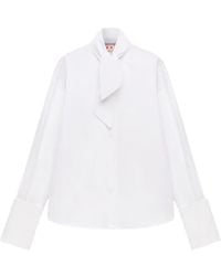 Marni - Poplin Shirt With Neck Tie - Lyst