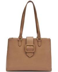 Frau - Sac Cabas À Détail De Boucle Et Fini Grainé - Lyst