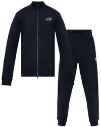 EA7 - Jogginganzug Mit Logo-Patch - Lyst