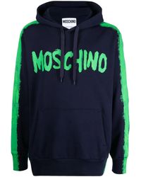 Moschino - Logo-Print Pullover Hoodie - Lyst