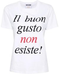 Moschino - T-Shirt With Print - Lyst