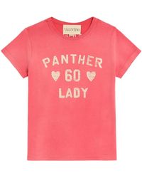 Valentino Garavani - Panther Lady-Print T-Shirt - Lyst