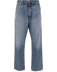 Haikure - Contrast-Stitching Cotton Jeans - Lyst