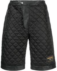 Moschino - Logo-Patch Diamond-Quilted Shorts - Lyst
