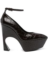 Victoria Beckham - Zapatos con tacón esculpido de 140 mm - Lyst