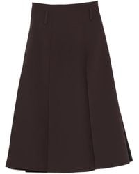 DR. HOPE - Dark Midi Skirt - Lyst