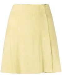 Arma - Suede A-Line Mini Skirt - Lyst