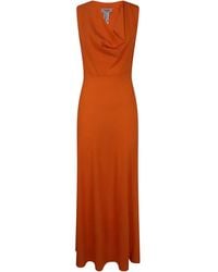 Twinset - Robe Mi-Longue En Maille - Lyst