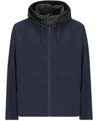 Loewe - Chaqueta Con Capucha Y Ribete De Piel - Lyst