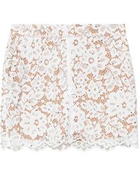 MICHAEL Michael Kors - Floral Lace Mini Skirt - Lyst