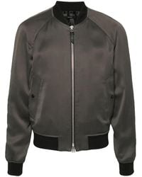 Tom Ford - Twill-Bomberjacke Mit Gerippten Details - Lyst