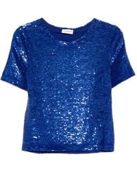 P.A.R.O.S.H. - Sequin-Embellishment Blouse - Lyst
