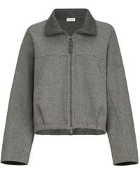 Brunello Cucinelli - Hand-Crafted Bomber Jacket - Lyst
