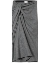 Isabel Marant - Jeldia Draped Knot Midi Skirt - Lyst