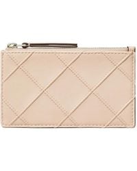 Tory Burch - Fleming Soft Grained Zipped Card Holder - Lyst
